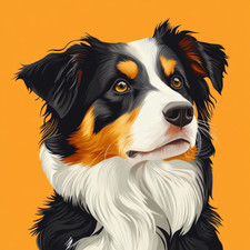 Australian Shepherd Wall Decal Sticker 18X18cm Large