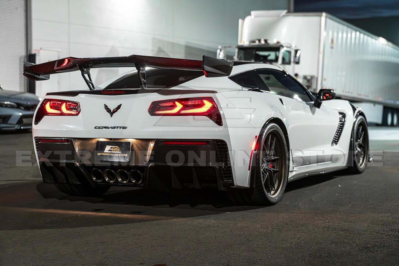 C7 Rear Sequential For 14-19 Corvette C7 Sequential Signal C8 Style LED Smoke Lens Rear ...