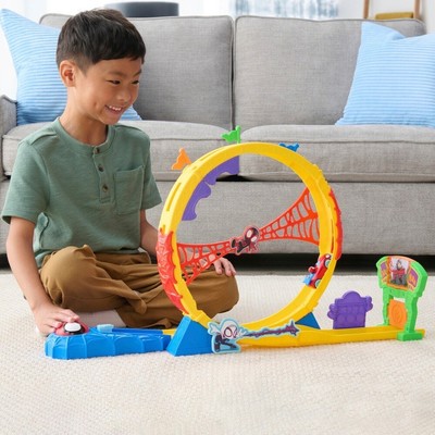 Spidey and His Amazing Friends Spielset Super Loop Rennbahn SET Geschenk für Kinder