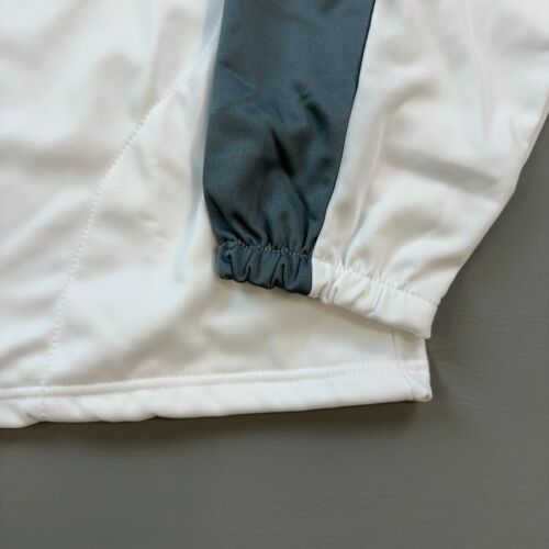 Team USA Olympic Committee Track Jacket Mens XL White Gray Full Zip Long Sleeve - Picture 3 of 14