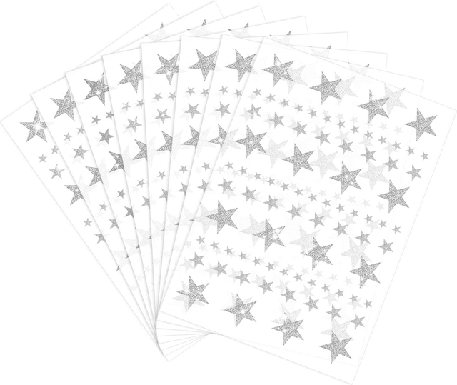 8 sheet 632 pieces foil star stickers reward star stickers