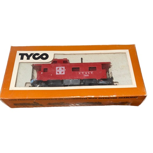 Trenino elettrico Tyco scala HO 91-0-108 Santa Fe A.T. & S.F. 7240 Rosso - Foto 2 di 8
