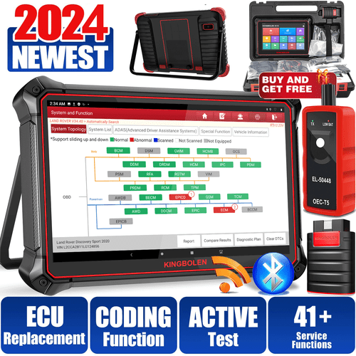 KINGBOLEN K10 Car Bidirectional Full System Diagnostic Scanner Tool ECU Coding - Afbeelding 1 van 16