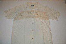 COLUMBIA SPORTSWEAR BEIGE TAN EGYPTIAN POCKET SHIRT MENS SIZE LARGE L