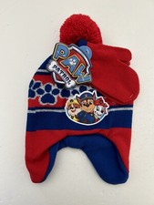 Paw Patrol Winter Beanie Hat with Gloves / Mittens