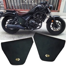 Multipurpose Leather Bag Black V.2 FIT FOR Honda rebel cmx 300-500 17-24
