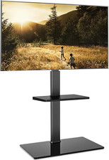 FITUEYES TV Floor Stand for 32 to 60 Inch Tvs, Floor Standing TV Stand with Adju