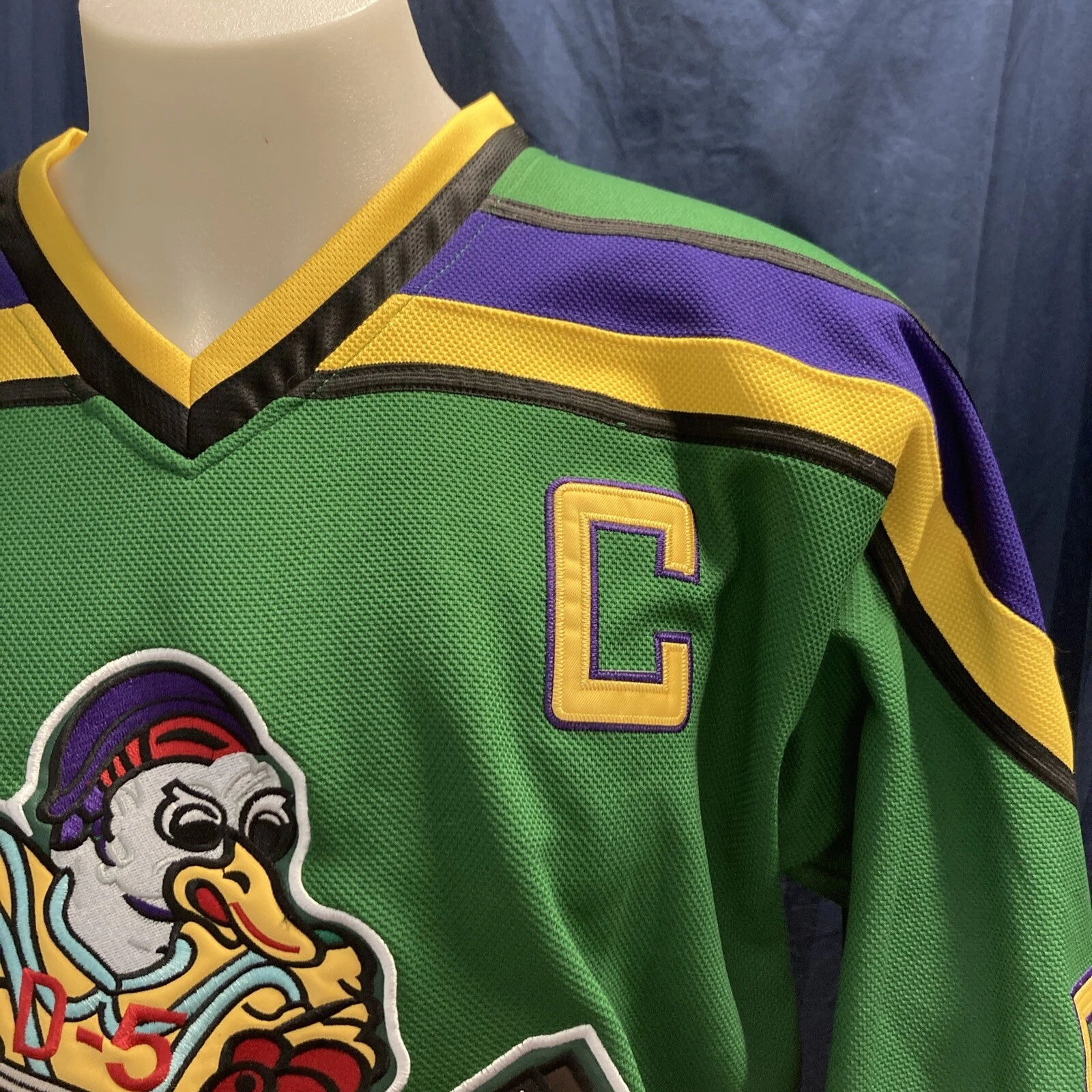 The Mighty Ducks Movie Jersey #96 Conway all Size