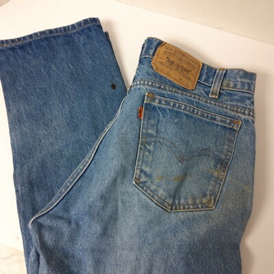 【一枚】 FOR OVER 70 YEARS LEVI'S Vintage Orange Tab LEVI'S 33x 34 70s Jeans Made In USA mens 100