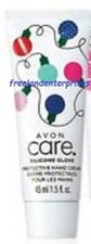 Hand Cream Mini Silicone Glove Avon Care Christmas Lites Sz 1.5 oz Qt 1 Tube