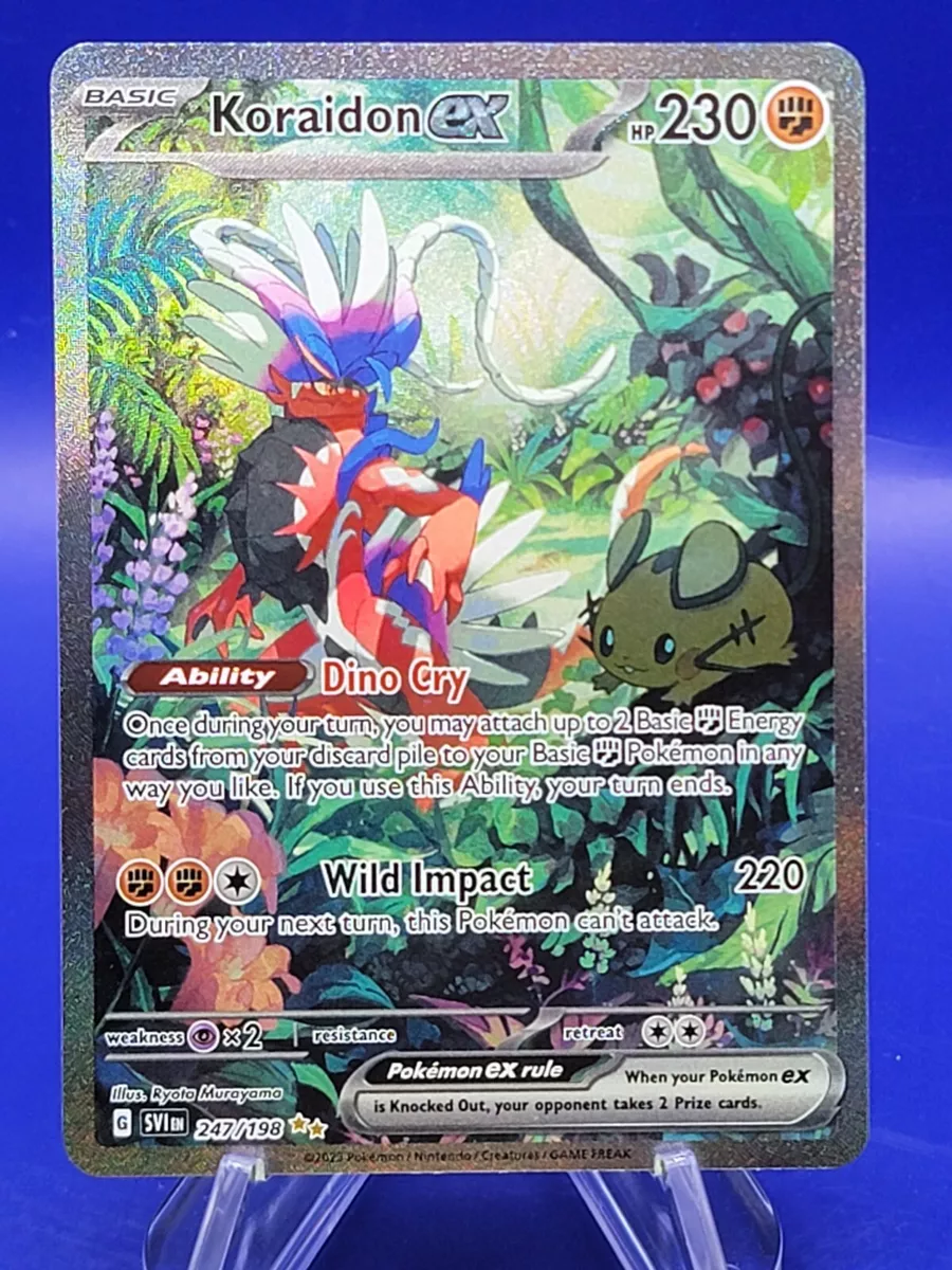 Pokemon - Koraidon ex 247/198 - Scarlet & Violet - Special Illustrator Rare  - Holo Full Art