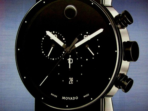 2012 Movado Sapphire Synergy Chronograph 42 MM Black-Original PRINT AD-8.5 x 11" - Picture 3 of 3