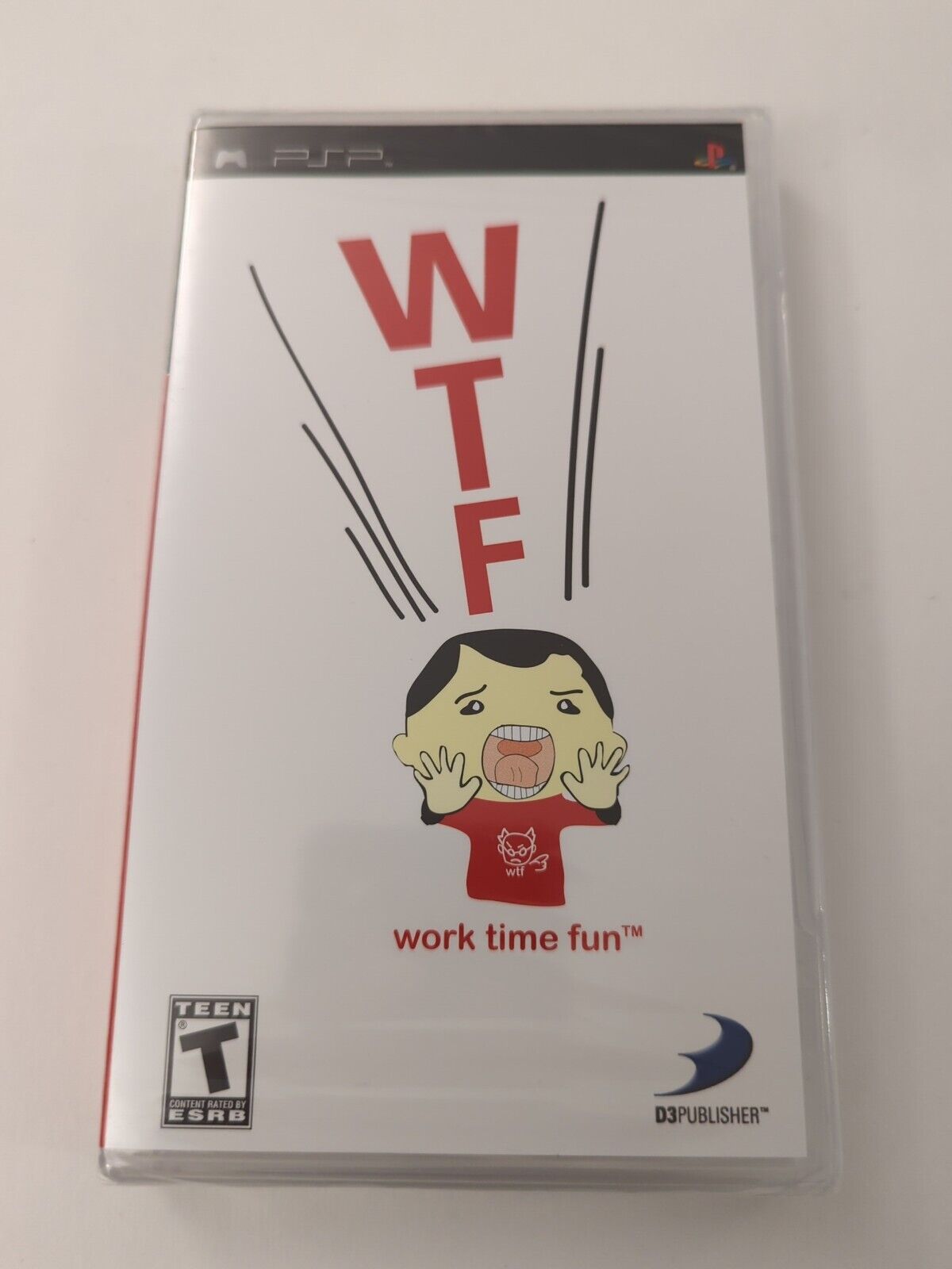 WTF Work Time Fun - Brand NEW Sony PSP Game w/ Y-Folds New Factory Sealed ⚡️