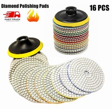 4" Wet/Dry Diamond Polishing Pad Grinding Discs For Granite Marble Stone Floor