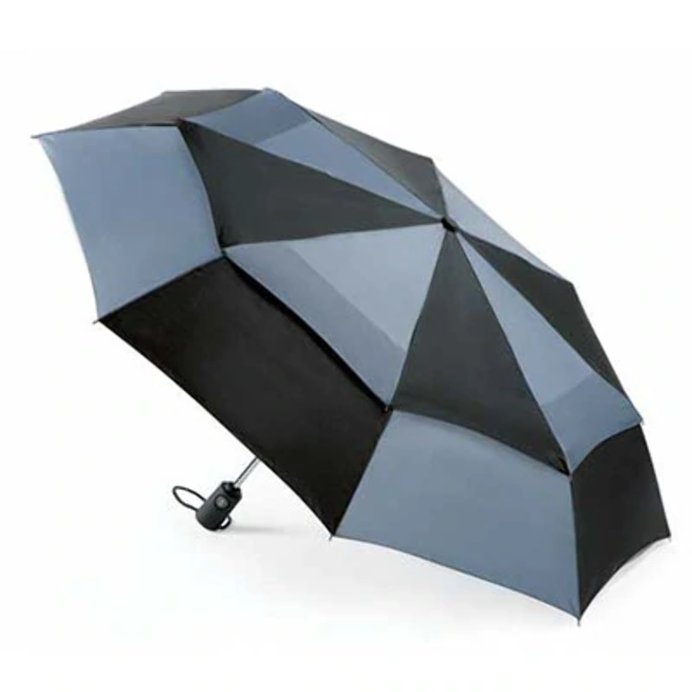 Totes Wonderlight Double Canopy Windproof Folding Umbrella | Auto Open & Close |