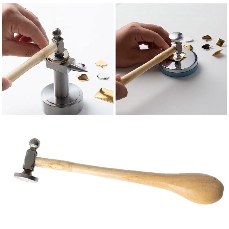 Jewelry Studio Tool Steel Head Hammer Chasing Hammer for Goldsmith