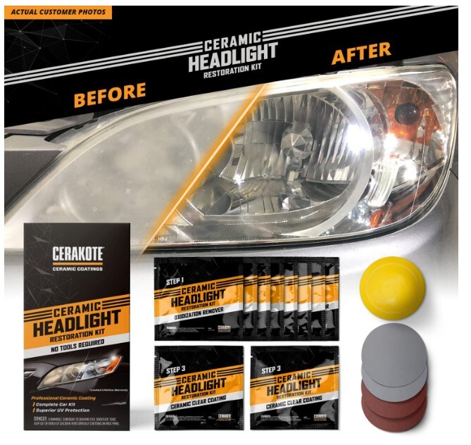 CERAKOTE® Ceramic Headlight Restoration Kit Guaranteed To Last As