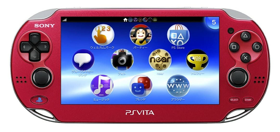 SONY - SONY PlayStationVITA 本体  PCH-1000 ZA03 Sony PlayStation Vita Wi-Fi Model Cosmic Red (PCH-1000 ZA03