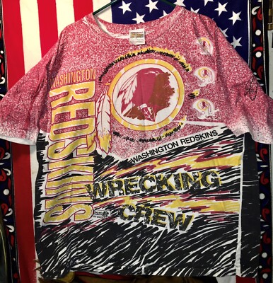 WASHINGTON REDSKINS XL 1990s NFL MAGIC JOHNSON T's ALL OVER PRINT SHIRT ...