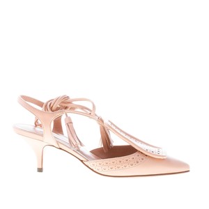 peach slingback shoes