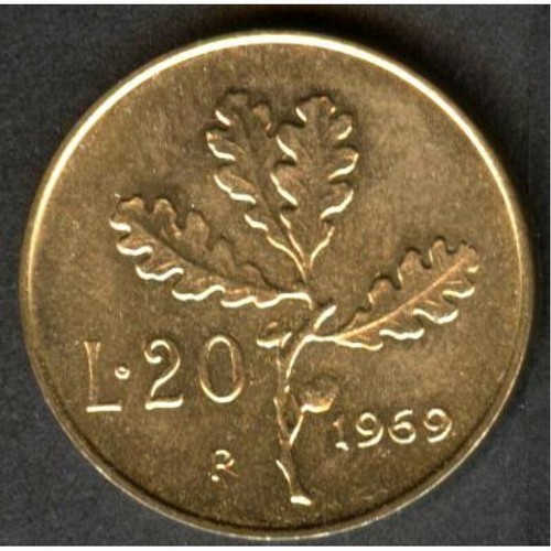 REPUBBLICA ITALIANA 20 Lire dal 1957 al 2001 FDC (UNC) / PROOF - Foto 11 di 59