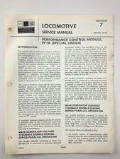 Performance Control Module PF18 Locomotive Service Manual SD40-2 1978 EE706