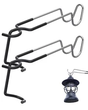 Lantern Stand Hook Camping Light Pole – Heavy Duty Camping Lantern Stand Tent...