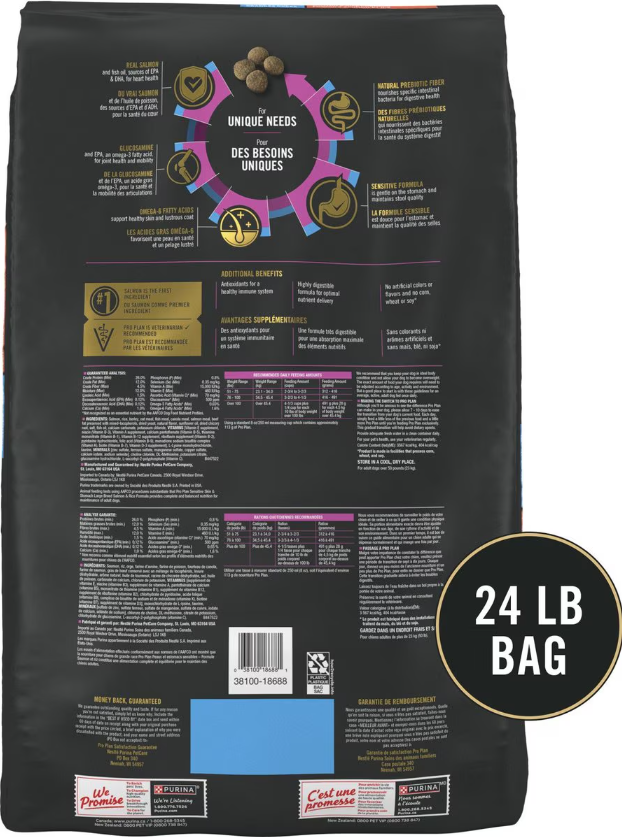 Purina Pro Plan Adult Sensitive Skin & Stomach Salmon Large Breed Dog