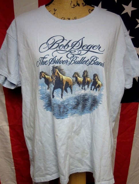 bob seger silver bullet band t shirt
