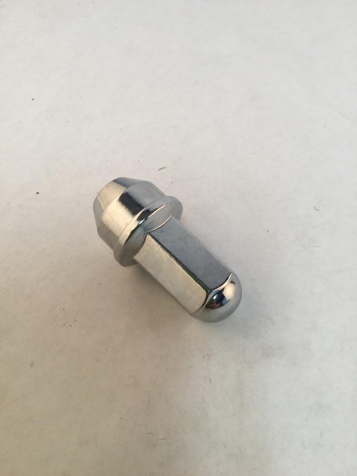 Single 14mmx2.0 Ford Dome Style One Piece Lug Nuts 21mm 2.43" Long F150