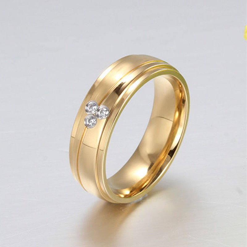 ゴールド【 4mm×23mm 】18k (701同サイズ) 18K Yellow Gold Filled CZ Band Men Women Wedding Engagement
