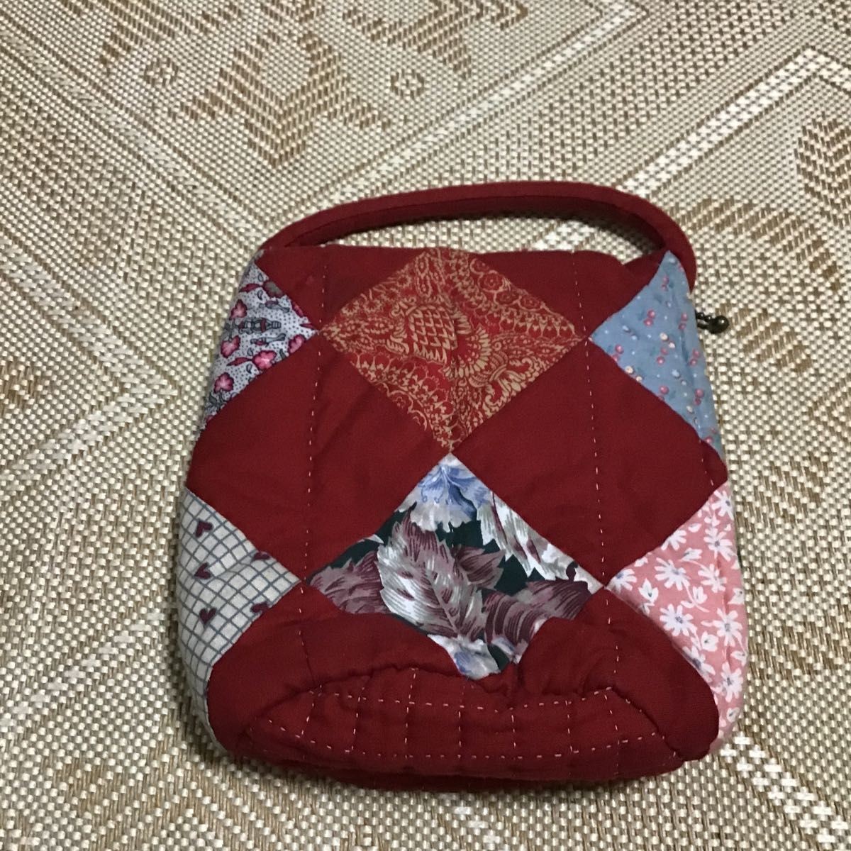 patchwork drawstring bag - image 2