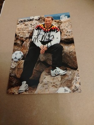 Berti Vogts DFB Autogrammkarte Original Signiert WM Adidas