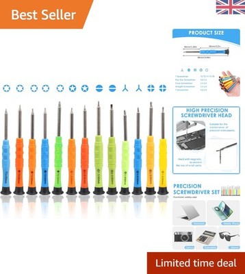 13-teiliges buntes Präzisions-Schraubendreher-Set - Ideal für Elektronik & Reparaturen