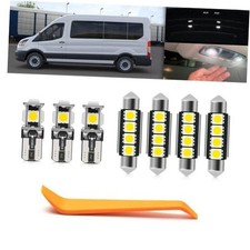 7PCS LED Interior Dome Cargo Light 7 Bulbs 3X T10 4X Festoon Bulbs