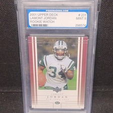 Upper Deck 2001 Lamont Jordan Rookie Watch #231 Rookie PGS Mint 9 Jets