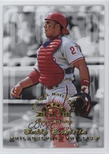 1998 Leaf Fractal Foundation Gold Rookie Materials /3150 Bobby Estalella 05v0