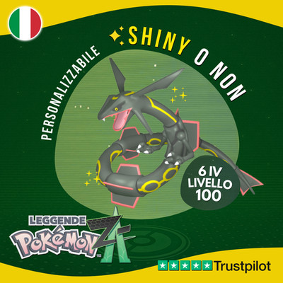 Rayquaza Shiny or Not   6 IV Legends Pokemon Z-A Competitive Legit 100% ZA Z A