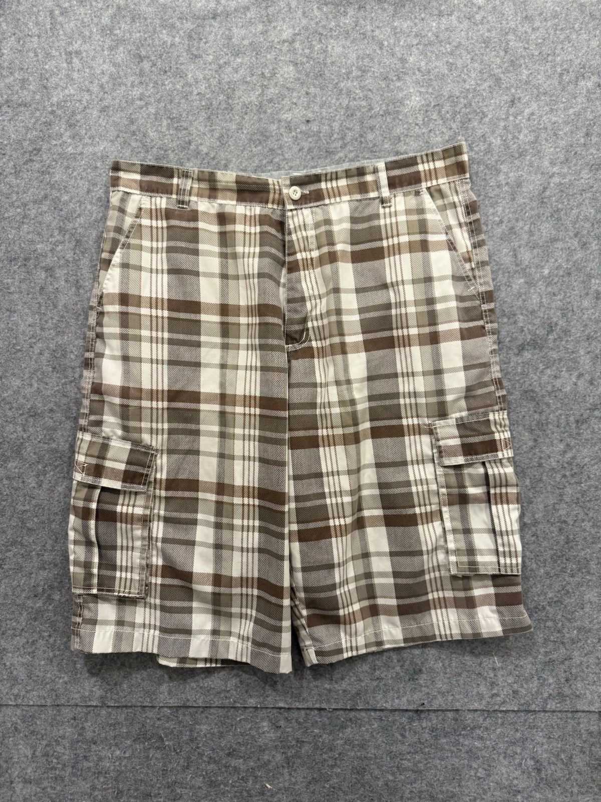 Vintage 90s Old Skool Y2K Plaid Shorts Jorts Size 40 Baggy