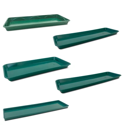 OAKLAND GARDENS Windowsill Watering & Drip Tray | Plant Saucer for Pots | 35 cm – 69 cm Sizes