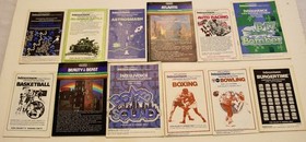 Intellivision Manuals & Overlays lot (used) - 40 manuals, overlays for 23 games