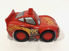 LEGO DUPLO DISNEY PIXAR CARS LIGHTNING MCQUEEN FIGURE FROM PISTON CUP RACE 10857