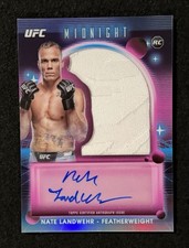 Nate Landwehr Rookie Relic Autographs 💎 2025 Topps Midnight UFC #RRA-NL