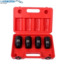 12 Point 12 Drive Deep Spindle Axle Nut Impact Socket Set 30 32 34 36mm New