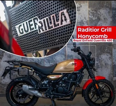 ''RADIATOR GUARD TYPE 2, BLACK'' FIT FOR ROYAL ENFIELD GUERRILLA 450