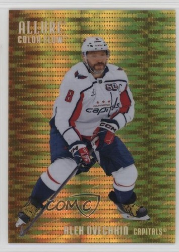 2025-26 Upper Deck Allure Color Flow Orange Yellow Spectrum /299 Alex Ovechkin