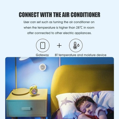 Qingping BT4.2 Smart Home Kit Wireless Lamp Switch Temperature Mois IQIB