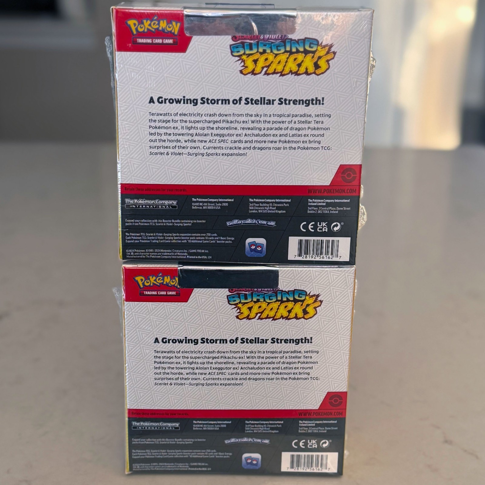 NEW / FACTORY SEALED Pokemon TCG Surging Sparks Booster Bundle - LOT OF 2