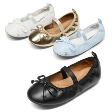 Baby Girls Toddlers All Day Comfort Ballet Flats Slip On Wedding Party Shoes