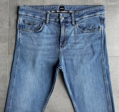 100%ORIG HUGO BOSS JEANS GR. W31 L32 GRAU STRETCH DELAWARE SLIM FIT LIGHTWEIGHT